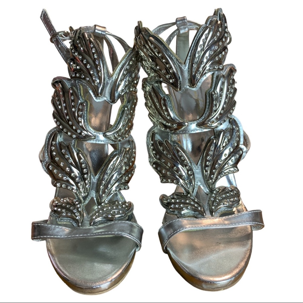 Rumbidzo Gem Wing Gladiator Strappy Stiletto Sandals